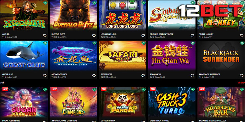 Game bài 12bet - Trải nghiệm thế giới game bài cực hấp dẫn